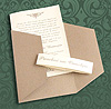 Πρόσκληση Γάμου πρωτότυπη χαρτί κραφτ 282142-CR