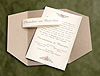 Πρόσκληση Γάμου μοντέρνα με χαρτί κραφτ 282142-CR