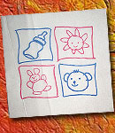 Προσκλητήριo βάπτισης για Δίδυμα 100103T