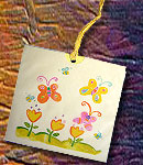 Προσκλητήριo βάπτισης για Δίδυμα 12258