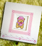 Προσκλητήριo βάπτισης για Κοριτσάκι 14156