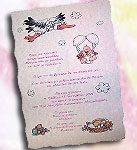 Προσκλητήριo βάπτισης για Κοριτσάκι 31843-R