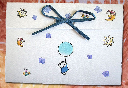 Προσκλητήριo Bάπτισης για Αγοράκι Tenderness 2644