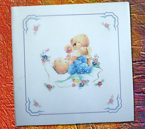 Προσκλητήριo Bάπτισης για Αγοράκι Tenderness 3941