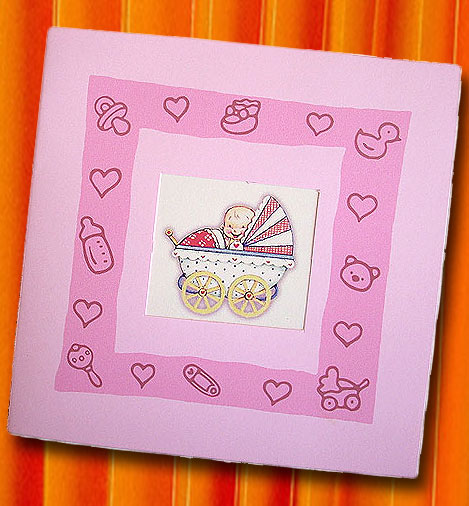 Προσκλητήριo Bάπτισης για Κοριτσάκι Tenderness 29371